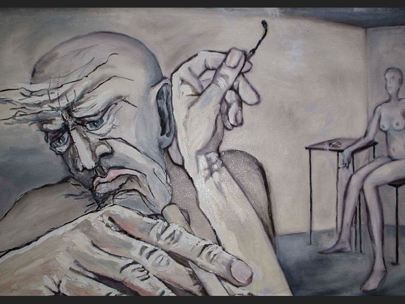 2002 year, 740 x 1130mm, canvas, oil